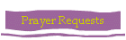 Prayer Requests