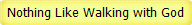 Nothing Like Walking with God